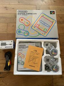 Nintendo SUPER FAMICOM ニンテンドー スーパーファミコン 本体 SFC 任天堂 スーファミ ファミコン本体 アダプター SHVC-001 HVC-002