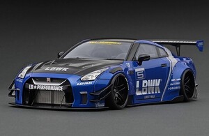 イグニッションモデル 1/18 LB-WORKS Nissan GT-R R35 type 2 ブルーメタリック (IG2340)