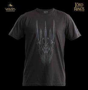 ロード・オブ・ザ・リング　サウロンのTシャツ　ブルーアウトライン　T-シャツ Lサイズ　THE HEAD OF SAURON　T-SHIRT 新品・未使用