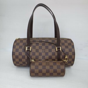 A189T【本物保証】 LOUIS VUITTON ルイヴィトン ダミエ パピヨン30 N51303 ポーチ付き ハンドバッグ