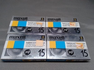 ジャンク maxell 8mm VIDEOCASSETTE P6-15 4本セット