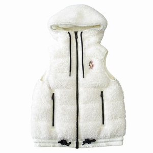 美品 22AW モンクレール グルノーブル MONCLER GRENOBLE テディ ボア ダウン ベスト ジャケット ブルゾン H20988G00026 サイズS