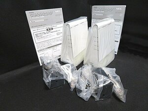 NEC WiFi6(11ax) メッシュルーター 親機&中継機の2台セット　Wi-Fi 6(11ax)/AX1800 Atermシリーズ 新品未使用