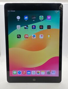 【中古・ジャンク】液晶割れ 背面キズ Apple iPad 9th(第9世代) Wi-Fi+C 64GB au版SIMフリー スペースグレイ NW〇 本体 A-51417