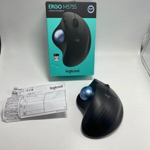 西542 美品 Logicool ロジクール ERGO M575 ワイヤレストラックボール M575S （ブラック）箱付き 動作品 