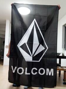 フラッグ　VOLCOM　ボルコム　バナー　黒　旗　150×60cm　1枚