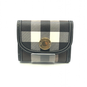 【中古】BURBERRY スモールフォールディングウォレット チェック マルチカラー 8072669　バーバリー[240017655948]