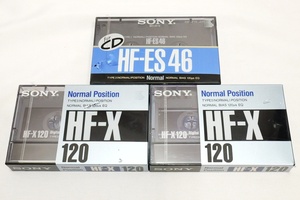 ■ゆうパケット対応！即決！SONY HF-X 120 2本 + HF-ES 46 合計3本セット ソニー カセットテープ