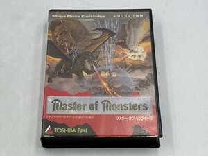 【中古・現状品】セガ　メガドライブ（MD)　マスターオブモンスターズ　GA1B-LP-9HAG095