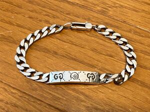 GUCCI グッチ シルバー ブレスレット ゴースト アクセサリー チェーン ブレス 喜平 Ag925 Silver925