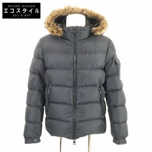 MONCLER モンクレール 21AW MOREL/モレル エコファー ダウン ジャケット 2 ブラック メンズ