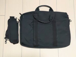 MUJI 無印良品　ブリーフケース　マチ拡張ファスナーあり