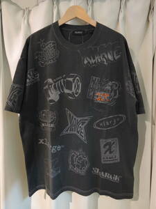 X-LARGE エクストララージ XLARGE ALLOVER PRINTED S/S POCKET TEE XLサイズ ブラック 2024 最新人気品 送料\230~　