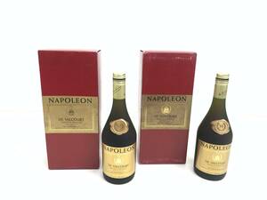 ○148 未開栓2本セット NAPOLEON ブランデー DE VALCOURT バルクール ナポレオン 700mlｘ2本 箱付 お酒 アルコール