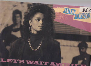 ダンクラ12inch★JANET JACKSON / Let’s wait awhile★picture sleeve・ドイツ盤・A&M★