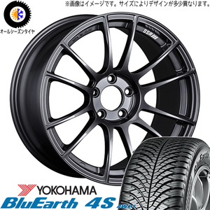 245/40R18 オールシーズンタイヤホイールセット WRX STI GRB GVB etc (YOKOHAMA BluEarth AW21 & SSR GTX04 5穴 114.3)