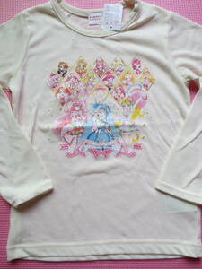 新品 120 プリキュアオールスターズ 長袖Tシャツ ふたりはプリキュア～ ひろがるスカイプリキュア 歴代プリキュア柄 女の子 110〜 送料無料