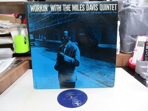 G3W｜★LP / PRESTIGE USA PRST7166 MAT: A-1/B / Blue lbl w/Trident logo on top / SIDE1:VAN GELDER/SIDE2: ★Miles Davis「WORKIN