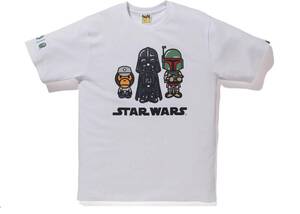 「SW × BAPE BOBA FETT TEE / WHITE」Lサイズ ボバ・フェット Tシャツ エイプ A BATHING APE スター・ウォーズ STAR WARS