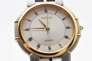 セイコー ドルチェ ラウンド コンビ 8N41-6160 クォーツ メンズ 腕時計 SEIKO