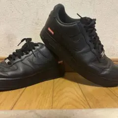 Nike Air Force 1 Supreme ブラック 箱無し❌