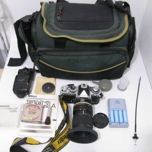 1円 NIKON ニコン フィルムカメラ MF一眼レフ FM3A + ZOOM-NIKKOR 28-85mm F3.5-4.5 〜 レンズセット 一式