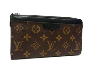 1円 ■美品■ LOUIS VUITTON ヴィトン M69407 モノグラムマカサー ジッピー ドラゴンヌ L字ファスナー 長財 ウォレット ブラウン系 FF8932