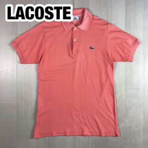 LACOSTE ラコステ 半袖ポロシャツ 3 ピンク ワニ