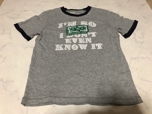 GAP ギャップ キッズ Tシャツ 半袖 グレー系カラー シンプルデザイン トップス 着心地良い 綿 100% 150cm【アウトレット】Q9