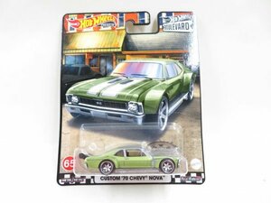 (n1498）ホットウィール プレミアム CUSTOM 70 CHEVY NOVA カスタム シェビー ノヴァ 65 BOULEVARD ブールバード