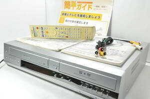 ★人気モデル★東芝 RD-XV34 VHS⇔DVD⇔HDD ダビOKビデオデッキ！説明書 リモ付 ダビ動作写真有♪