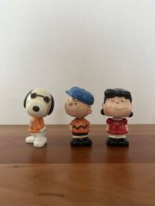 スヌーピー　ボビングヘッド　bobbing head peanuts snoopy determined ルーシー　フィギュア　首振り人形　ビンテージ