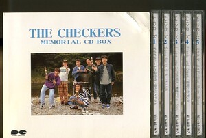 ＃7027 中古CD THE CHECKERS チェッカーズ MEMORIAL CD BOX CD5枚組 ※BOX欠品、歌詞カードにヤケ、折れ、ポストカードシワ有