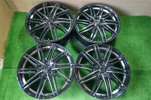 中古ホイール Weds Leonis 18×7j 5H114.3 +53 エリシオン オデッセイ アルファード ヴェルファイア クラウン 等 A386