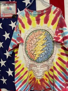 ★USA製★ヴィンテージ★Grateful Dead★グレイトフルデッド★スカルプリント★タイダイ★Tシャツ★XL ★フルーツオブザルーム★