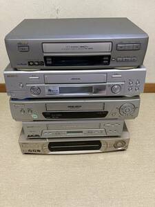 ☆ビデオデッキ まとめ SHARP VC-HF920 VC-BF100 Panasonic NV-H55 TOSHIBA 東芝 A-B11 Victor HR-D8 S-VHS VHS ジャンク 部品取り(1)