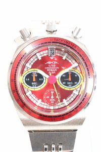 ★SEIKO セイコー ALBA アルバ AKA アカツノクロノ V657-6060 クオーツ デイト メンズ 腕時計 2748-TE