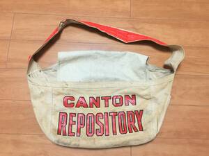 『CANTON REPOSITORY』 ニュースペーパーバック ペンキロゴ ビンテージ品