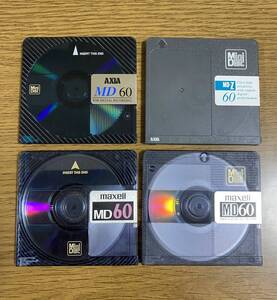 MD maxell AXIA 60分 4本 MD-Z 他 当時物 廃盤 レア レトロ ミニディスク minidisc MDディスク mini disc アクシア マクセル 