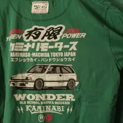 KAMINARIカミナリモータースワンダーシビックcivicプリントTシャツM