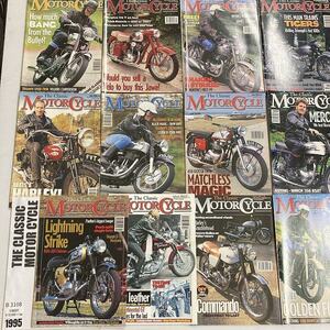 B3108　1995　12冊セット「The CLASSIC MotorCycle」クラシックモーターサイクル 英国旧車雑誌 英国車 旧車　ビンテージ　クラシックカー