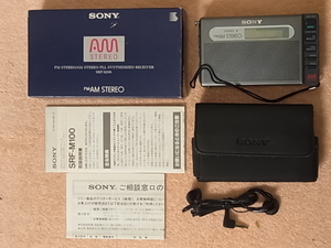 SONY 【SRF-M100】FM-STEREO/AM-STEREO ２band ラジオ ♪中古品 管理220118103