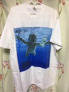 激レア ヴィンテージ NIRVANA ニルヴァーナ NEVERMIND ネバーマインド Tシャツ Lサイズ 新品 カートコバーン　②