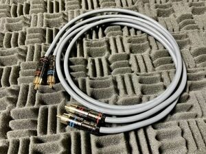 1m×2本セット MOGAMI2534 Gray RCAケーブル 1.0mステレオペア スピーカー コンポジット AV モガミ 灰 クラシックプロ CLASSIC PRO 1