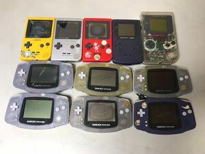 K578/GAMEBOY ADVANCE AGB-001 ×6台/ Nintendo NGB-001 ×3台/ CGR-001 ×1台/ DMG-01 ×1台　まとめて11台　ジャンク