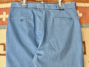 デッドストック 1wash 80s USA製 OSHKOSH ビンテージ オシュコシュ コットン ポリ ツイル ワーク チノーズ パンツ チノパン 34 タロン //