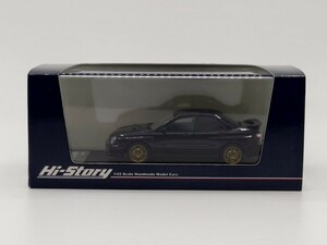 ☆★廃盤 hi-story スバル インプレッサ WRX STi GDB 丸目 2代目 1/43 インターアライド 2001 ミッドナイトブラックマイカ☆★