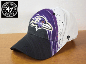 1円スタート!【未使用品】(OSFA - 56cm-59cm) 47 BRAND NFL BALTIMORE RAVENS ボルチモア レイブンズ キャップ 帽子 F66