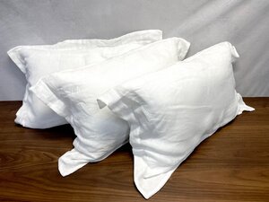 【福岡】W400 ウォッシャブル枕（枕カバー付き）3個セット◆ニトリ◆枕 40×60cm◆枕カバー 73×54cm◆モデルR展示品◆KO483_Tm