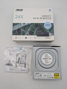 送料込み 未使用品 ASUS DRW-24D5MT 24X エイスース GREEN DVD-WRITER DVDライター DVDディスクドライブ